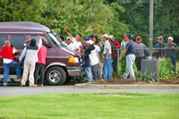 Day Laborer site  Farmingville, Long Island, NY